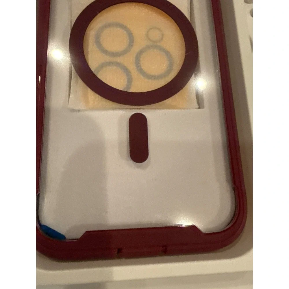 Miracase Magnetic Case iPhone 16 Pro Max Wine Red Screen Protector X004CI6MIB
